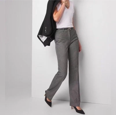 Pantalón a Cuadros Pierna Bota Ajustada Casa Blanca Mercado Inés Talla 8L. Foto 1 de 4