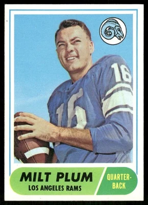 1968 Topps #104 Milt Plum - Image 1 of 2