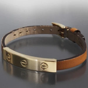 Cartier Love Lederarmband 18K Gelbgold Box Love Armband E1865 mit Box - Bild 1 von 8