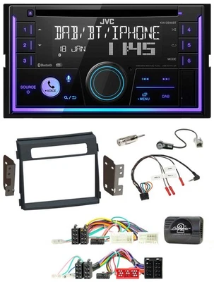 JVC Lenkrad USB 2DIN DAB Bluetooth CD Autoradio für Kia Soul 2011-2014 - Bild 1 von 4