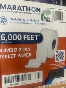 ⚡️Marathon Jumbo Roll Carta Igienica 2 Strati 6 Rotoli/Custodia - Foto 1 di 1