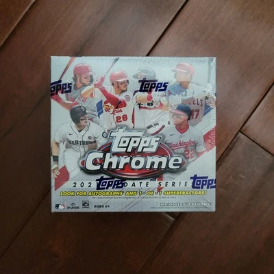 2021 Topps Chrome Baseball Mega Box NEW Update Series 🔥 Sealed MLB 10 Packs - Image 1 of 4