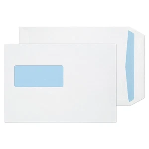 Blake Purely Everyday Pocket Envelope C5 Self Seal Window 90Gsm White Pack 500 - Afbeelding 1 van 1