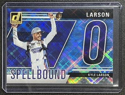 KYLE LARSON 2025 PANINI DONRUSS NASCAR #5 SPELLBOUND PLATINUM DIAMOND 1/1 "O" - Image 1 of 2