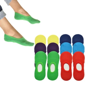 3 Pairs of Colorful Cotton Invisible NoShow Socks for Women and Men Ideal for - Picture 1 of 1