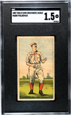 1887 N284 Buchner Gold Coin Mark Polhemus Indianapolis SGC 1.5