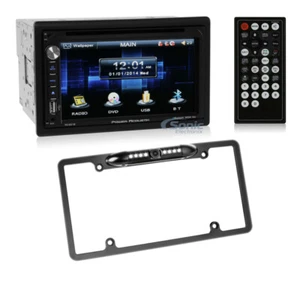 Power Acoustik PD-651B Touchscreen DVD/CD Receiver + License Plate Camera - Picture 1 of 15