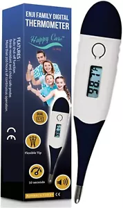 Fast 10-30 Seconds Digital Thermometer - Adults Baby & Kids Oral Rectal Armpit - Picture 1 of 8