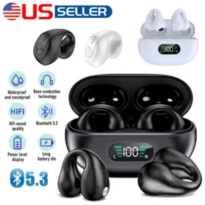 2023 Bluetooth Earbuds Headset 5.3 Wireless Noise Cancelling with Charging Case - Picture 1 of 18