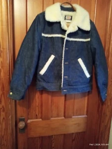 Chaqueta De Colección "Osh Kosh B’gosh" Sherpa Forrada Denim Estilo Camionero Talla Mediana ~ Nueva de Lote Antiguo - Imagen 1 de 7