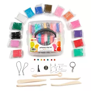 Incraftables Polymer Clay Kit (24 Colors Soft Blocks). Modeling Oven Bake Clay - Picture 1 of 8