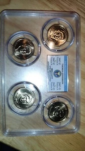 2007 P & D PCGS BU - 4 Coin Thomas Jefferson Presidential Dollar Set - Picture 1 of 4