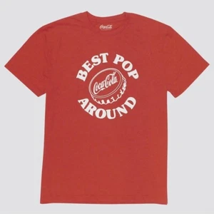 Men's Coca-Cola Best Pop Around Short Sleeve Graphic T-Shirt - Heathered Red S - Picture 1 of 1