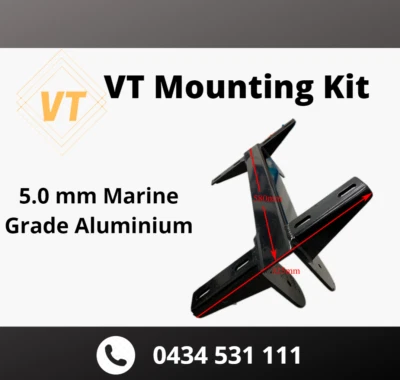 Caravan Toolbox Powder coated aluminum Mounting Kit Rear Bar Bracket - image 1 of 3