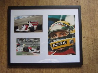 Signed and framed Ayrton Senna collection. - Image 1 of 4