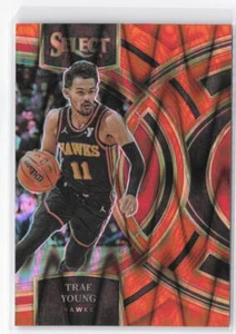 2023-24 Panini Select Trae Young #158 Orange Tectonic Prizms - Picture 1 of 2