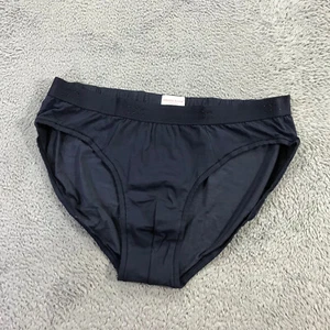 Derek Rose Brief Mens Large L Mid Brief Boxer Trunks Blue Navy Pima Cotton - Picture 1 of 8