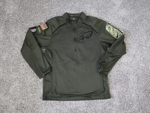 Philadelphia Eagles Herren Jacke klein grün 1/4 Reißverschluss Camouflage Salute to Soldiers - Bild 1 von 9