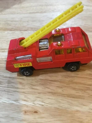 Mint MATCHBOX RED BLAZE BUSTER Fire Ladder Truck Vintage Diecast 1975 - Image 1 of 4