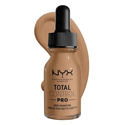 NYX Makeup ~ TOTAL CONTROL Liquid Drop Foundation ~ TCDF15 CARAMEL ~ .43 Fl Oz - Image 1 of 4