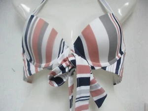 Adore Me Damen Rimini Gestreiftes Kontur Bikini Schwimmen Oberteil Größe 34DD Neu ohne Etikett!!! - Bild 1 von 2