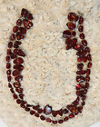 Artisan Hand Crafted Mottled Ox Blood Coated Abalone & Pearl 2 Strand Necklac