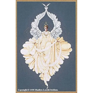 Lavender & Lace Cross Stitch Chart PEACE ANGEL - LL43 - Picture 1 of 1