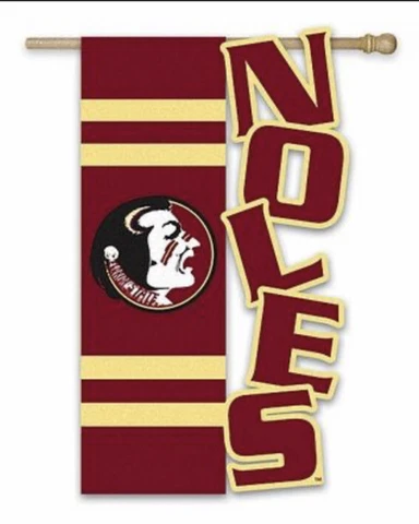 Florida State Seminoles AppliquĆ© Garden Flag or Banner-18āx12.5ā-Evergreen-NIP Cover