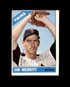 Jim Merritt Signed 1966 Topps Minnesota Twins Autograph - Picture 1 of 2