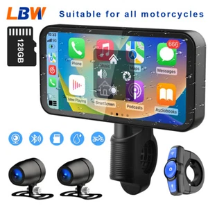 Portable Wireless CarPlay Motorcycle Navigator IP67 Waterproof 6.25'' IPS Screen - Picture 1 of 7