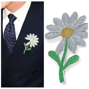 Daisy Daisy Brooch Korean Style Pearl Brooch Temperament Suit Collar Pin Women - Picture 1 of 10