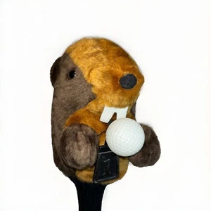 Caddyshack Gopher Golf Club Head Cover Holding Ball Xtra Numbers Plush Sock - Picture 1 of 9