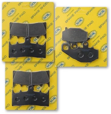PASTILLAS DE FRENO DELANTERAS Y TRASERAS APTAS PARA KAWASAKI ZX 600 636 Ninja ZX-6R 1998-2002 ZX6R Foto 1 de 3