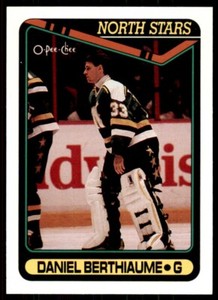 1990-91 O-Pee-Chee Daniel Berthiaume . Minnesota North Stars #247