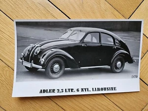 +466+ orig. Werkfoto Adler 2,5 Liter Stromlinie um 1937 - rar! - Bild 1 von 1