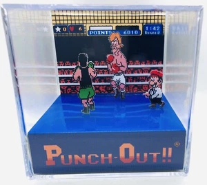 Nintendo NES Punch Out 3D-Würfel handgefertigtes Diorama - Fanart - Papierkunst - Retro - Bild 1 von 10