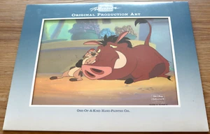 The Lion King's Timon And Pumbaa Disney Television Production Animation Cel TV - Picture 1 of 7