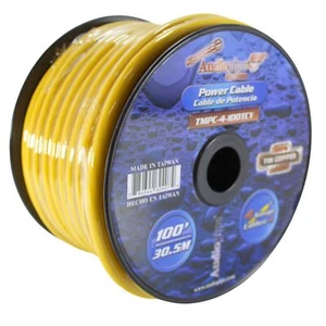 Audiopipe 4 GA Stranded OFC Tinned Copper Marine Power/Ground Wire Yellow Lot - Picture 1 of 2