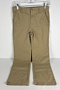 Old Navy Boys Size 12 Khaki Straight Built-In Flex Uniform Chino Pants - Picture 1 of 12