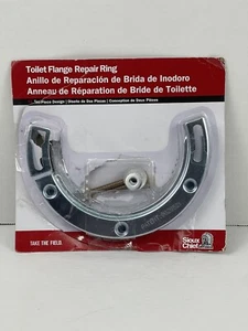 Anillo de reparación de brida de inodoro Sioux Chief plateado galvanizado - Imagen 1 de 2