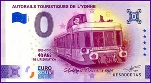 UESB / AUTORAILS TOURISTIQUES DE L'YONNE / BILLET 0 € / 0 EURO-SCHEIN / 2025-1 - Picture 1 of 1