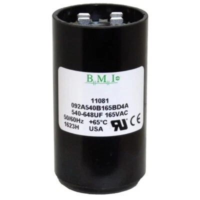 Condensador de arranque redondo 50/60 Hz EE. UU. 540-648 uf/MFD 165 VAC voltios - Lote-1 Foto 1 de 4