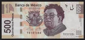MEXICO 500 PESOS 2017 P-126bl PREFIX (y ) GEM UNC - Picture 1 of 2