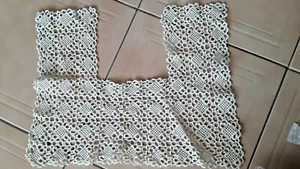  ancien décor au crochet de robe ouCol @ old decoration - Picture 1 of 3