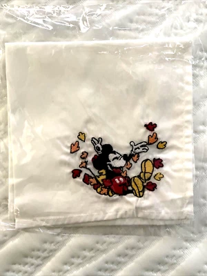 Disney Pottery Barn Mickey Mouse Napkin Thanksgiving dinner party holiday gift h - Image 1 of 4