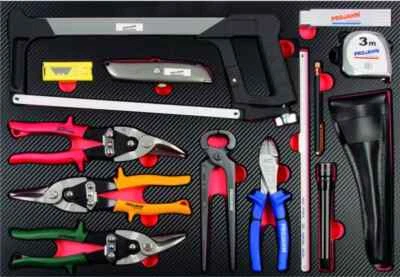 PROJAHN Schneid- und Messwerkzeuge Einlage Werkstattwagen 27tlg leer o. gefüllt - Bild 1 von 2