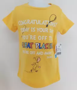 Dr Seuss Toddler Boys T-Shirt 3T You're off to Great Places Officially Licensed - Picture 1 of 4