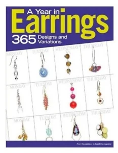A Year in Earrings: 365 Designs and Variations Instructional Paperback 87 Pgs - Imagen 1 de 2