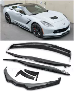 For 14-19 Corvette C7 Z06 Stage 3 CARBON FLASH Full Body Combo Kit SM WickerBill - Picture 1 of 12
