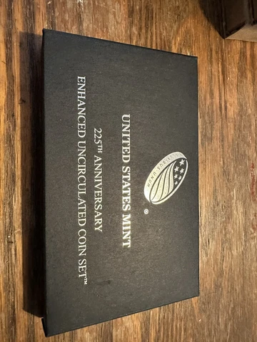 2017-S US Mint 225th Anniversary Enhanced Uncirculated Coin Set, OGP & COA Cover